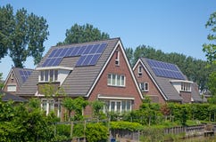 Casa solar fotos de stock royalty free Casa solar fotos de stock royalty free
