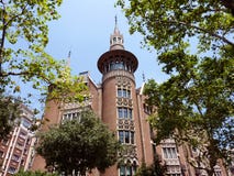 Casa Terrades in Barcelona, Spanje royalty-vrije stock fotografie Casa Terrades in Barcelona, Spanje royalty-vrije stock fotografie