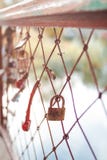 Casarse las cerraduras en el amor de la cerca para siempre imagenes de archivo Casarse las cerraduras en el amor de la cerca para siempre imagenes de archivo