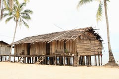 Casas tradicionais dos fishers imagens de stock Casas tradicionais dos fishers imagens de stock