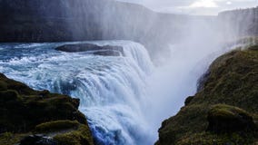 Cascada Gullfoss de Islandia imagen de archivo Cascada Gullfoss de Islandia imagen de archivo