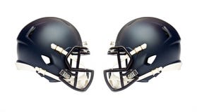 Caschi di football americano immagine stock Caschi di football americano immagine stock