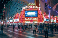 Casino del ` s Fremont de Sam Boyd en Las Vegas, Nevada fotografía de archivo libre de regalías Casino del ` s Fremont de Sam Boyd en Las Vegas, Nevada fotografía de archivo libre de regalías