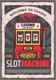 Casino poker one-armed bandit slot machine royalty free illustration Casino poker one-armed bandit slot machine royalty free illustration