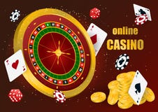Casino Roulette With Chips Royalty Free Stock Image