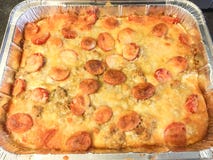 Casserole Mediterranian με το κρέας στοκ φωτογραφία Casserole Mediterranian με το κρέας στοκ φωτογραφία