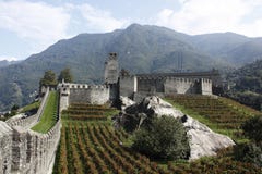 Castelgrande Castle In Bellinzona Set In Alps Stock Image Castelgrande Castle In Bellinzona Set In Alps Stock Image