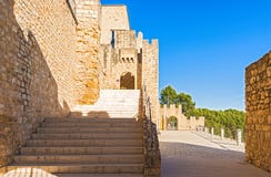 Castellet Castle Near Foix Dam At Barcelona, Spain Royalty Free Stock Photos