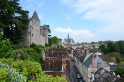 Castello di Montresor nel Loire Valley, Immagini Stock Castello di Montresor nel Loire Valley, Immagini Stock