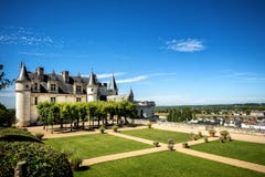 Castello medievale del de Amboise del castello, tomba di Leonardo Da Vinci Loire Valley, Francia, Europa Sito dell'Unesco immagine stock Castello medievale del de Amboise del castello, tomba di Leonardo Da Vinci Loire Valley, Francia, Europa Sito dell'Unesco immagine stock