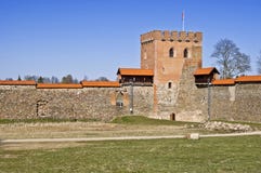 Castello medievale, Medininkai, Lituania Fotografia Stock Castello medievale, Medininkai, Lituania Fotografia Stock
