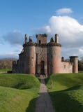 Castelo de Caerlaverock, Scotland foto de stock Castelo de Caerlaverock, Scotland foto de stock