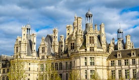 Castelo de Chambord, o castelo o maior no Loire Valley - o França fotos de stock royalty free Castelo de Chambord, o castelo o maior no Loire Valley - o França fotos de stock royalty free