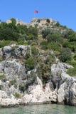 Castelo de Simena de Kekova Imagens de Stock Castelo de Simena de Kekova Imagens de Stock