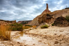 Castildetierra chez Bardenas Reales, la Navarre Espagne images stock Castildetierra chez Bardenas Reales, la Navarre Espagne images stock