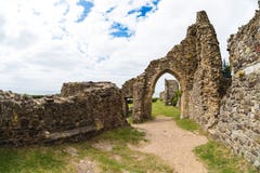 Castillo de Hastings Fotos de archivo Castillo de Hastings Fotos de archivo