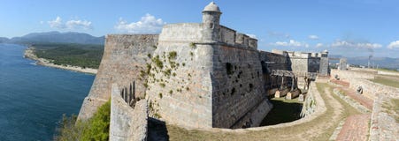 Castillo del EL Morro en Santiago de Cuba imágenes de archivo libres de regalías Castillo del EL Morro en Santiago de Cuba imágenes de archivo libres de regalías