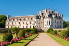 Castillo francés el valle del Loira, Francia de Chenonceau imagenes de archivo Castillo francés el valle del Loira, Francia de Chenonceau imagenes de archivo