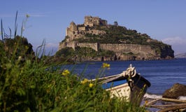 Castle And Boat Royalty Free Stock Images