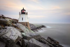 Castle Hill Lighthouse at Sunset royalty free stock photos Castle Hill Lighthouse at Sunset royalty free stock photos