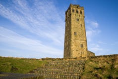 Castle Hill, Victoria Tower, Huddersfield stock photos Castle Hill, Victoria Tower, Huddersfield stock photos