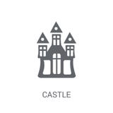 Castle icon. Trendy Castle logo concept on white background from vector illustration Castle icon. Trendy Castle logo concept on white background from vector illustration