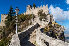 Castle In San Marino Royalty Free Stock Images