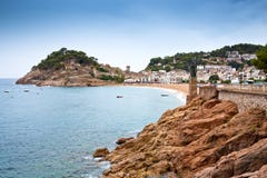 Castle View In Tossa De Mar, Spain. Stock Image Castle View In Tossa De Mar, Spain. Stock Image