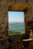 Castle Window View Royalty Free Stock Photography