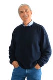 Casual Middle Aged Man in Jeans and Sweater royalty free stock photos Casual Middle Aged Man in Jeans and Sweater royalty free stock photos