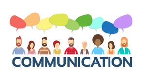 People Talk Social Speech Network Connections Stock Vector - Image ...