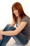casual smiling woman young στοκ φωτογραφία με δικαίωμα ελεύθερης χρήσης casual smiling woman young στοκ φωτογραφία με δικαίωμα ελεύθερης χρήσης