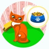 Cat food royalty free illustration Cat food royalty free illustration