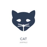 Cat icon. Trendy flat vector Cat icon on white background from a vector illustration Cat icon. Trendy flat vector Cat icon on white background from a vector illustration