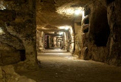 Catacomben van Heilige Giovanni stock afbeelding Catacomben van Heilige Giovanni stock afbeelding