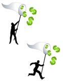 Catching Money With A Net Stock Photos Catching Money With A Net Stock Photos