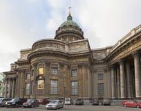Catedral de Kazan em St Petersburg, Rússia fotos de stock Catedral de Kazan em St Petersburg, Rússia fotos de stock