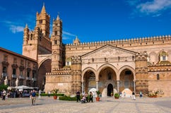 Catedral de Palermo, Sicilia, Italia foto de archivo Catedral de Palermo, Sicilia, Italia foto de archivo