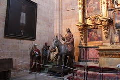 Catedral de Santa Maria de Segovia nella città storica di Segovia, Castiglia y Leon, Spagna Immagine Stock Catedral de Santa Maria de Segovia nella città storica di Segovia, Castiglia y Leon, Spagna Immagine Stock