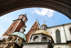 Cathedral At Wawel Hill In Cracow Royalty Free Stock Image