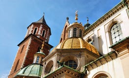 Cathedral At Wawel Hill In Cracow Royalty Free Stock Photography Cathedral At Wawel Hill In Cracow Royalty Free Stock Photography