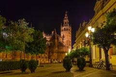 Cathedral La Giralda at Sevilla Spain royalty free stock photo Cathedral La Giralda at Sevilla Spain royalty free stock photo