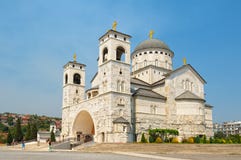 Cathedral Of The Resurrection Of Christ In Podgorica Royalty Free Stock Photo