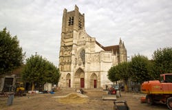 Cathedral Saint Etienne, renovation Auxerre France stock images Cathedral Saint Etienne, renovation Auxerre France stock images