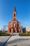 Catholic Cathedral On The Pastavy Town. Stock Photos