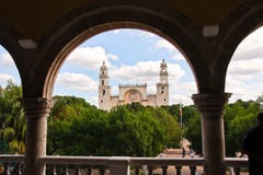 Cathédrale de Merida Yucatan photographie stock Cathédrale de Merida Yucatan photographie stock