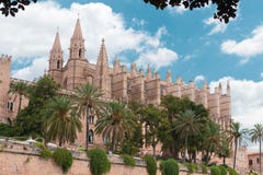 Cathédrale du ` s de St Mary, Palma de Mallorca image stock Cathédrale du ` s de St Mary, Palma de Mallorca image stock
