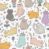 Cats_Pattern_Color1_00 ilustración del vector Cats_Pattern_Color1_00 ilustración del vector