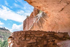 Alcove House at Bandelier National Monument Park in Los Alamos, New Mexico stock image Alcove House at Bandelier National Monument Park in Los Alamos, New Mexico stock image