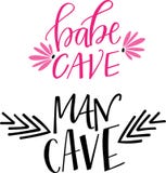 Caverne de Babe Cave et d'homme Image stock Caverne de Babe Cave et d'homme Image stock